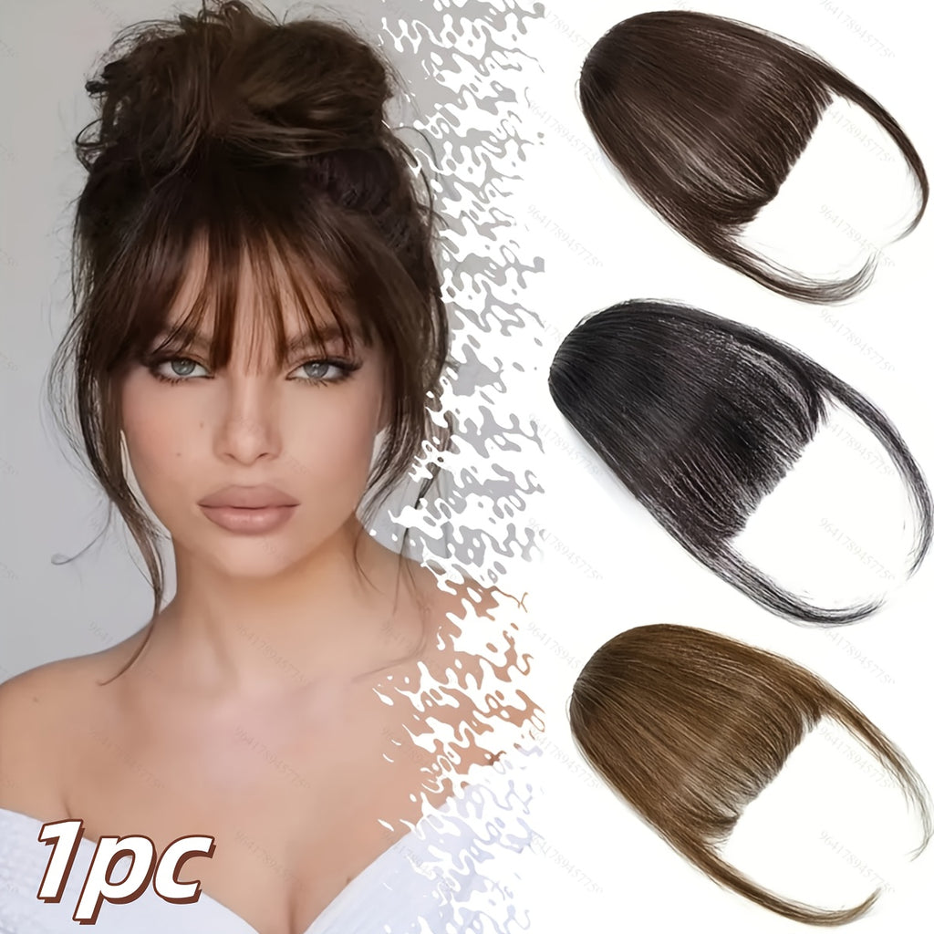 Natural Look Front Bangs for Girls – Clip-In Hair Fringe