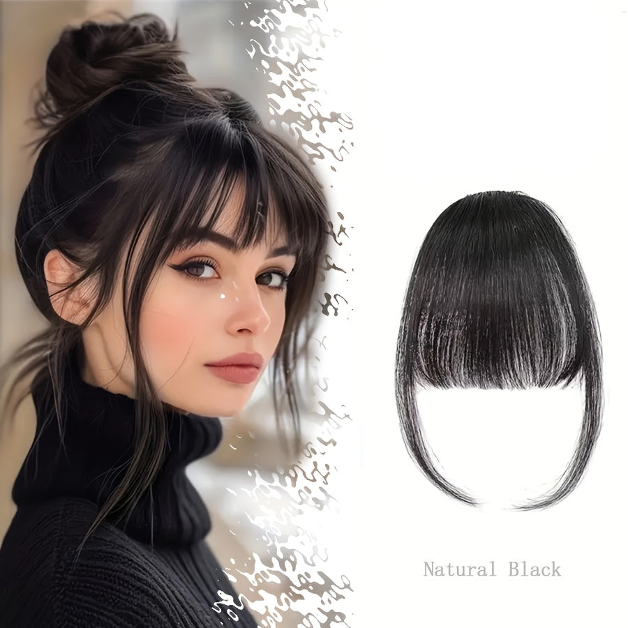 Natural Look Front Bangs for Girls – Clip-In Hair Fringe