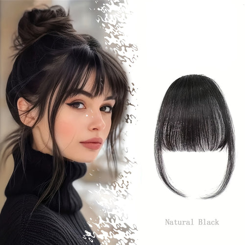 Natural Look Front Bangs for Girls – Clip-In Hair Fringe
